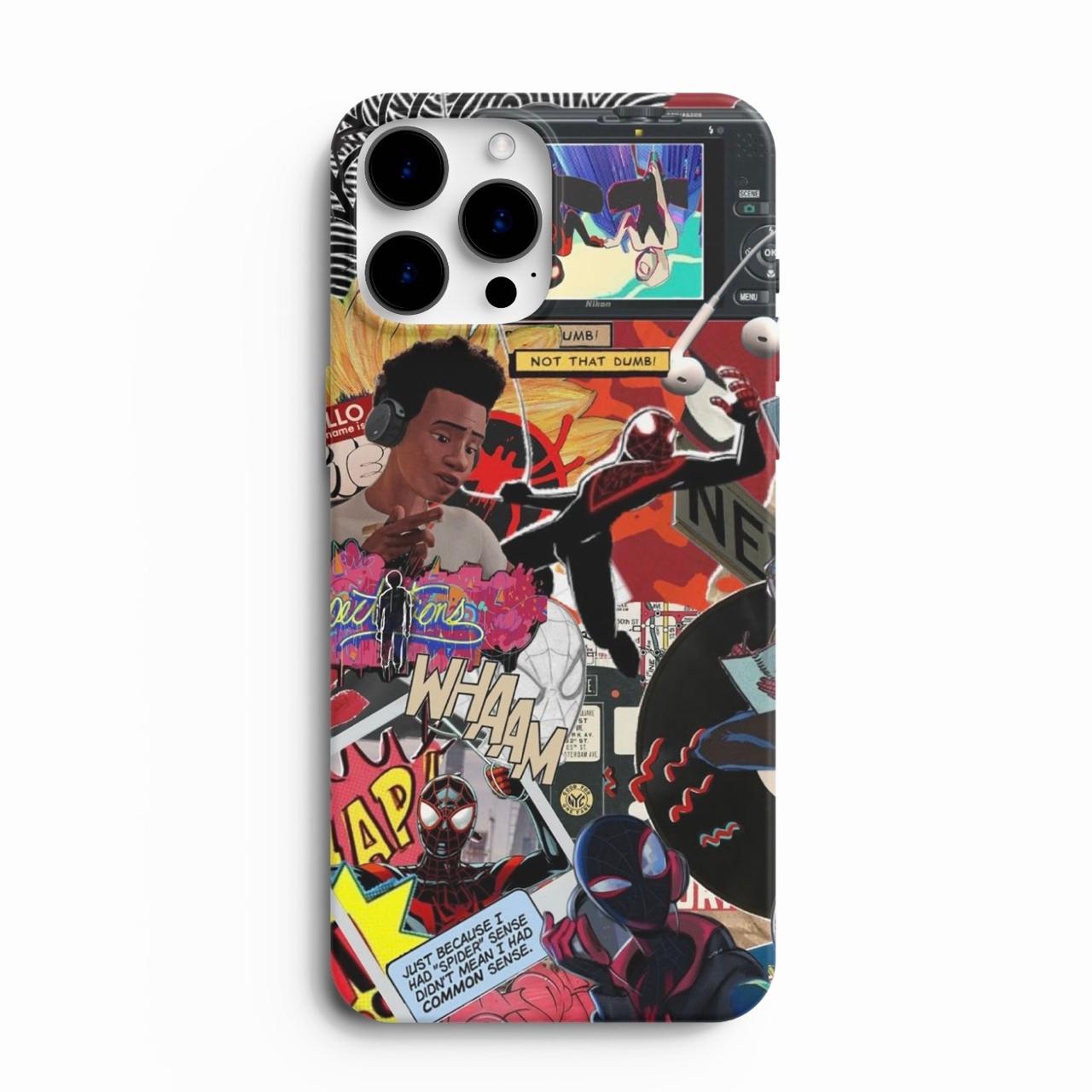 Spider-Man Web-Vibe Glossy Glass Phone Case Cover
