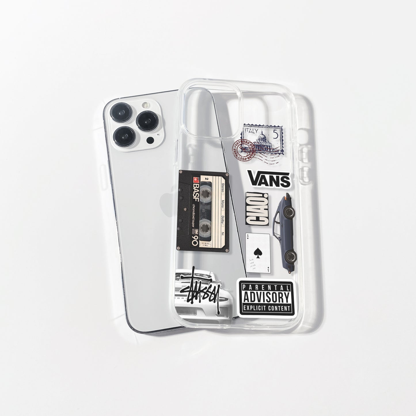 Retro Mix Tape Clear Case