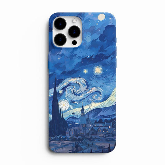 Lunar Mirage – Designer Glass Case | Glossy Finish