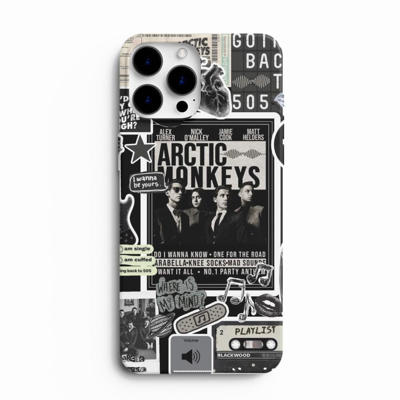 Arctic Monkeys Fluorescent Adolescent Glossy Glass Phone Case Cover