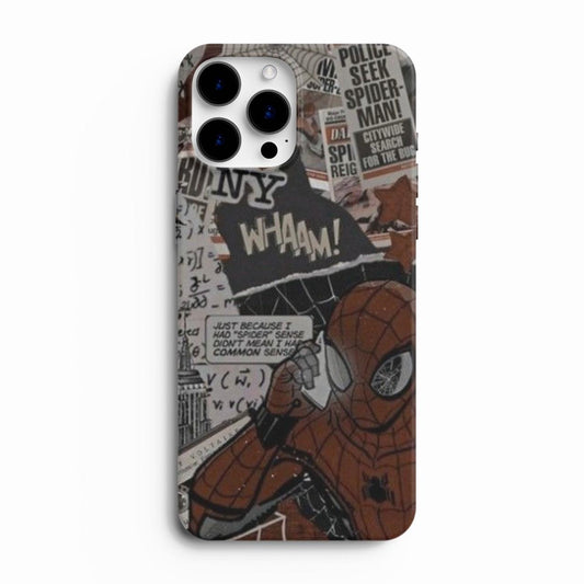 Spider-Man Mirror-Shine Glass Phone Case Cover