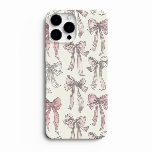 Bow Charm Glass Case – Glossy & Elegant Look