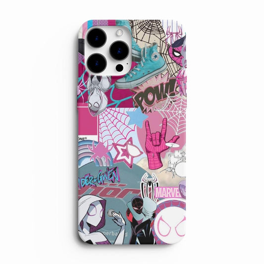 Gwen Stacy Inspired Glass Case – Webbed Elegance
