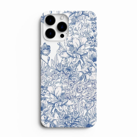 Blue Lilly Flower Phone Case