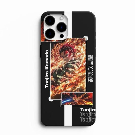 Demon Slayer Tanjiro Fire Breathing Phone Case