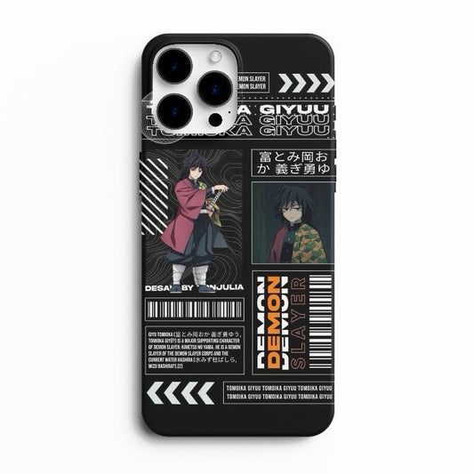 Demon Slayer Giyu Minimalist Phone Case
