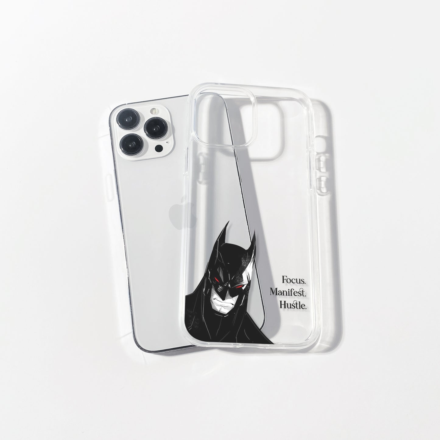 Batman Clear Case – Focus. Manifest. Hustle. Edition