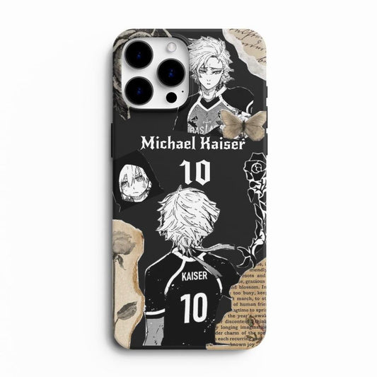 Michael Kaiser Inspired Premium Glass Phone Case – Blue Lock Edition