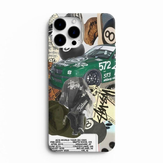 Street Shift – Stüssy x Racer Inspired Glass Phone Case