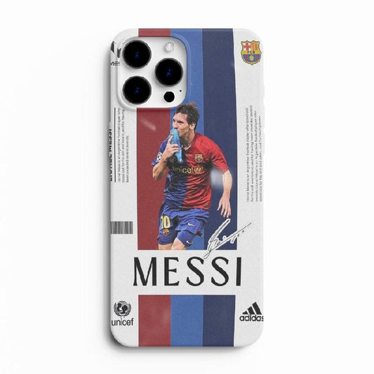 GOAT Silence – Messi Aesthetic Glass Phone Case