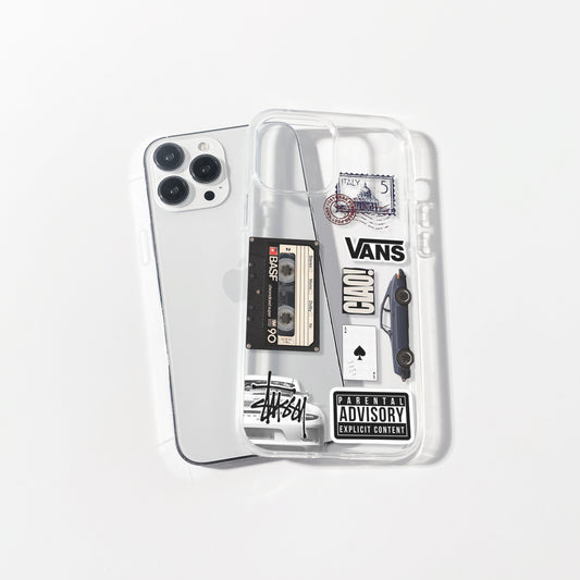 Retro Mix Tape Clear Case