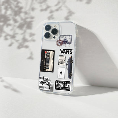 Retro Mix Tape Clear Case