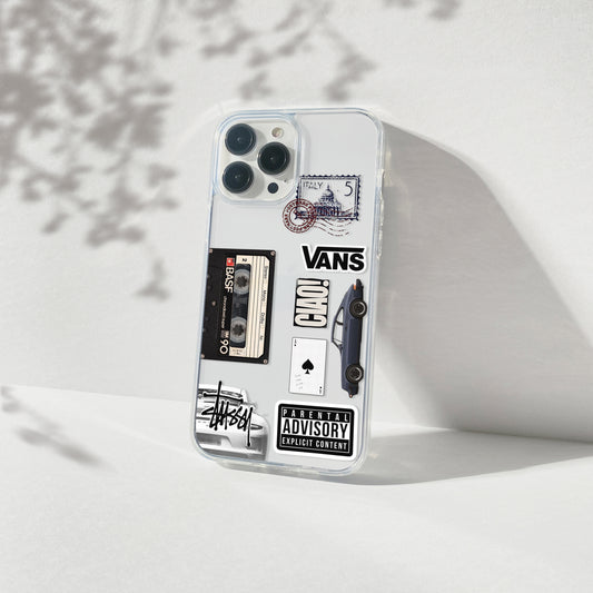 Retro Mix Tape Clear Case